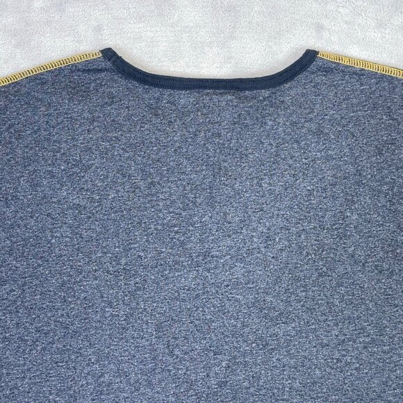 Structure T Shirt Mens XL Blue Long Sleeve Tee Vintage 90s Y2K USA Made - Picture 10 of 10